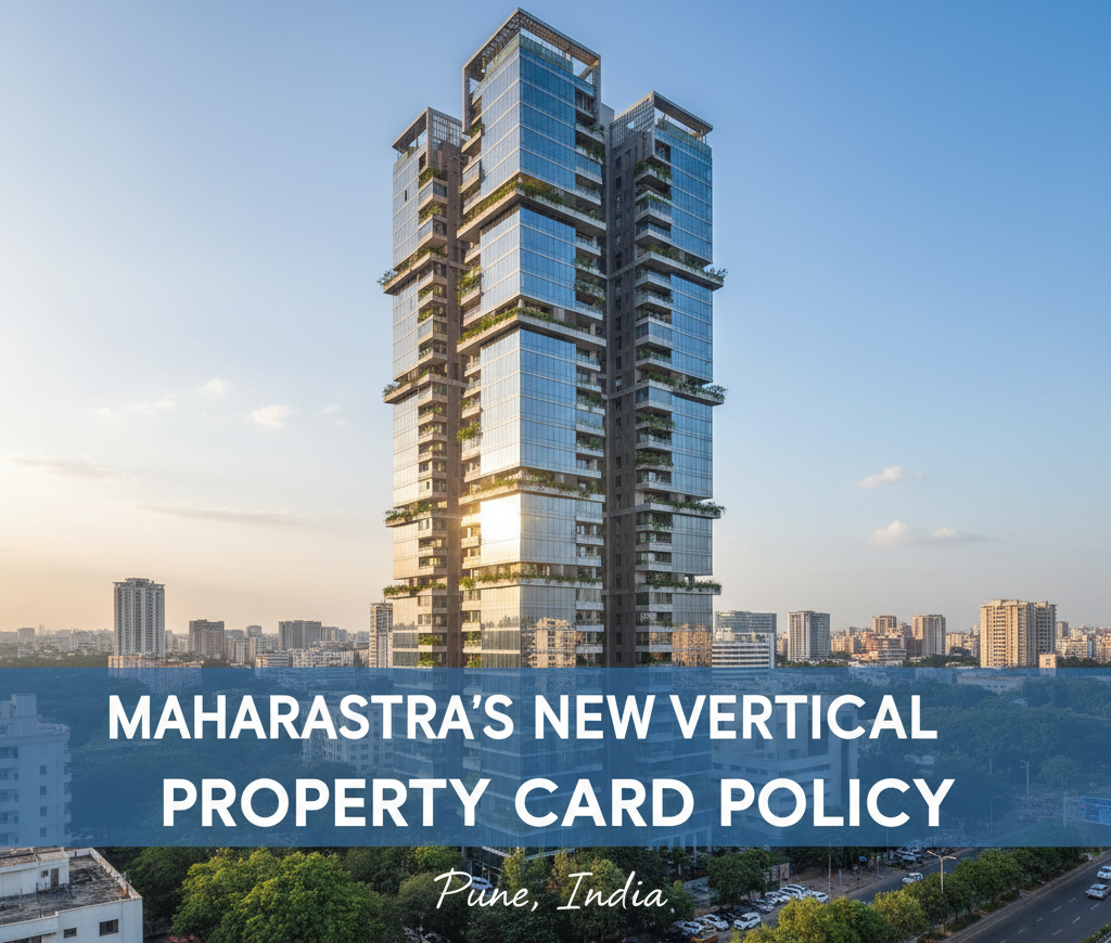 Modern apartment in Pune — symbolizing new property card rules.